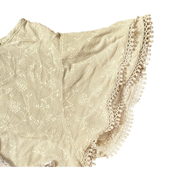 Bundle of 3 Tops Double Ruffle Flutter Short Sleeve Fairy Floral Womens Plus 2X - Picture 7 of 14